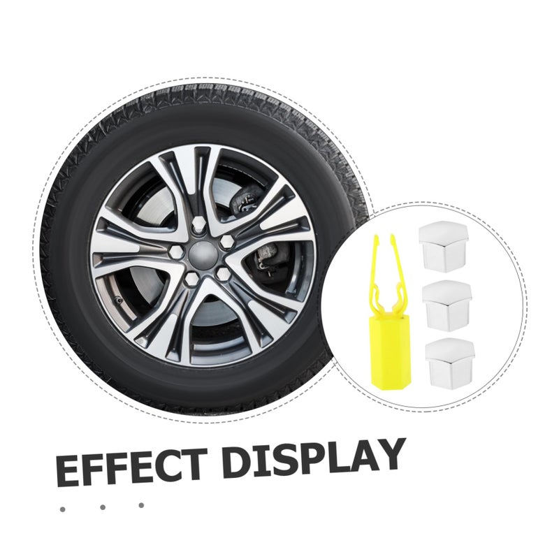 20 Pcs Wheel Nut Covers Black with Removal Tool Universal Fit for All Vehicles - Image 4