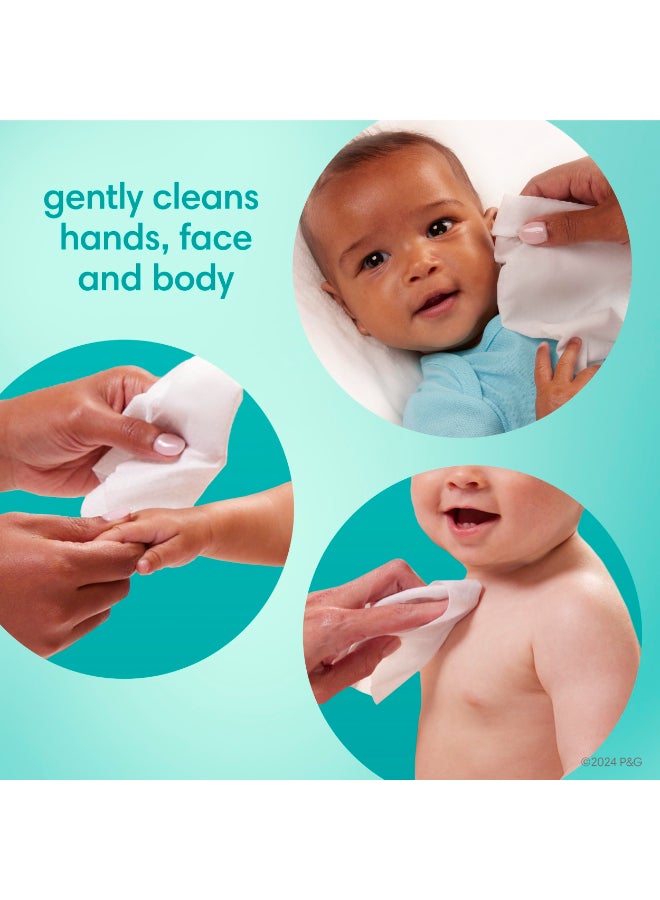 Pampers Baby Wipes Sensitive, Water Based Wipes, Hypoallergenic and Unscented Wipes, 192 Wipes Total (3 Refill Packs) - Image 5