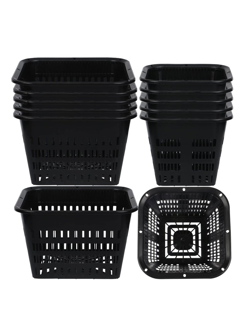 SYOSI - 12 Pcs Black Orchid Pot Set Orchid Breathable Slotted Plastic Plant Pot with Drainage Hole Air Plant Pot Orchid Flower Pot - Image 1