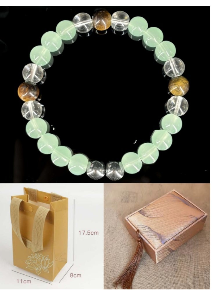 OASIS-TH - Unisex Bracelet 8mm Stress relief And Anxiety Relief Bracelet Natural Bead Bracelet Wtih Elegant Gift Box - Image 1