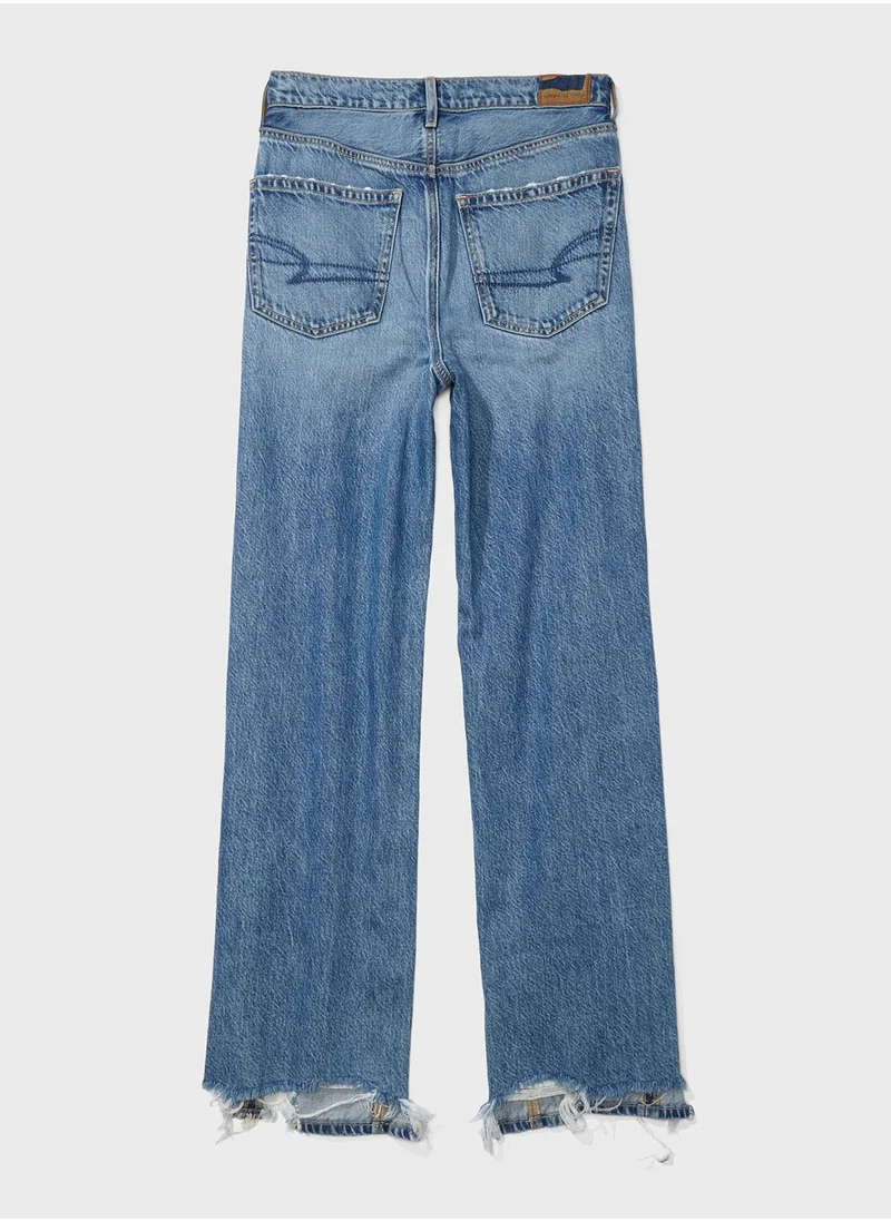 امريكان ايجل High Waist Wide Leg Jeans