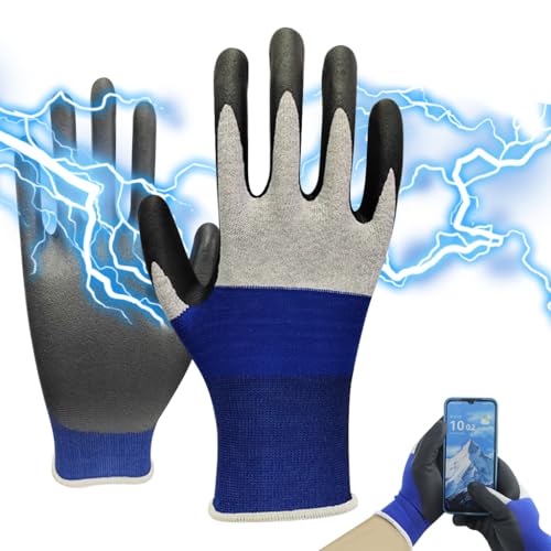 Serplex® Electrical Insulated Gloves 500V Voltage Resistance, Flame Retardant, Non-Slip Rubber Design for Electricians, High Voltage Work, Safety, L - Image 1