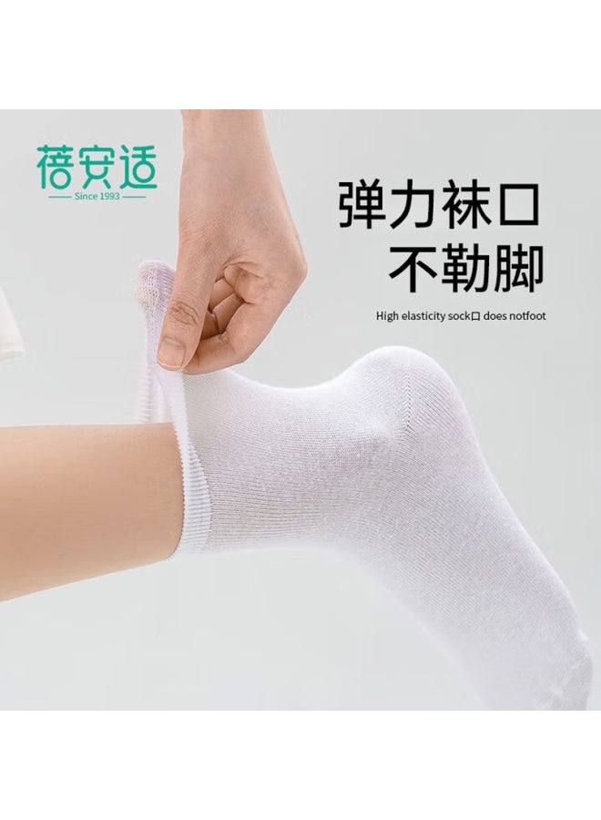 Briars Beianshi Disposable Men's Socks Odor-resistant Portable Individually Packaged Mid-calf White 10 Pairs - Image 2