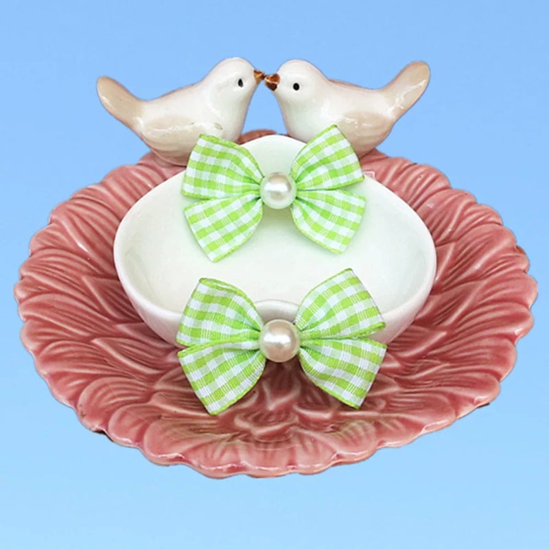 Pet accessories, dog headwear, hair clip, cute blue and white, orange blossom, ragdoll, cat clip, Bichon bear, Pomeranian, Teddy dog, universal - Image 5