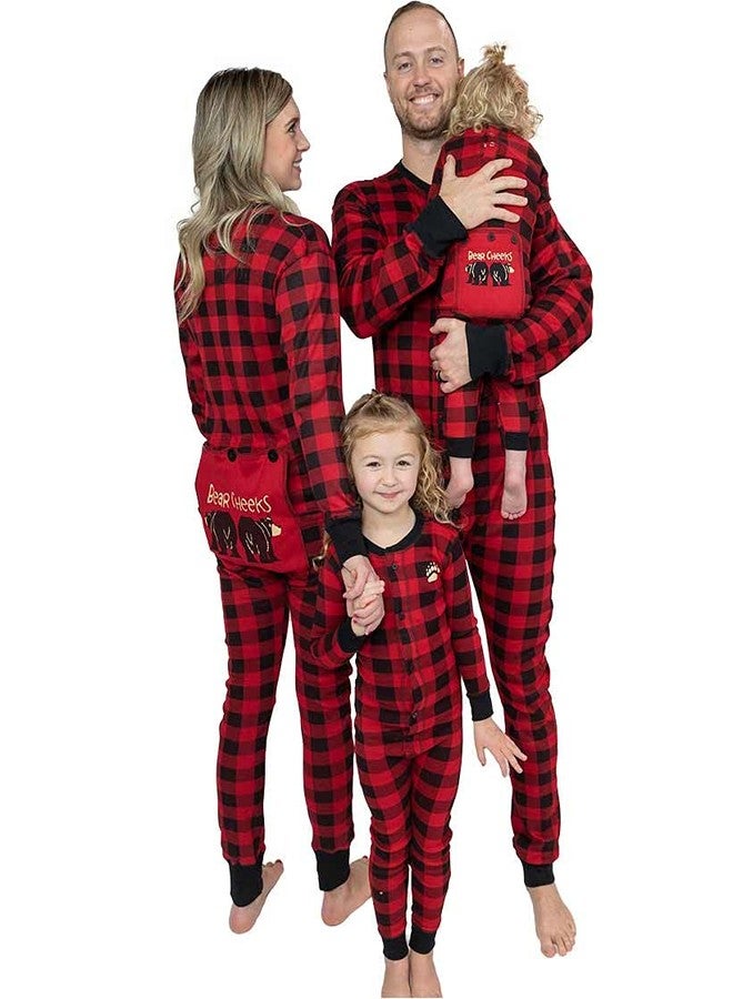 Lazy One Flapjacks, Matching Christmas Pajamas for The Dog, Baby & Kids, Teens, and Adults (Plaid Bear Cheeks, Large) - Image 1