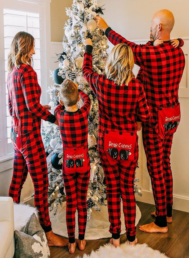 Lazy One Flapjacks, Matching Christmas Pajamas for The Dog, Baby & Kids, Teens, and Adults (Plaid Bear Cheeks, Large) - Image 2