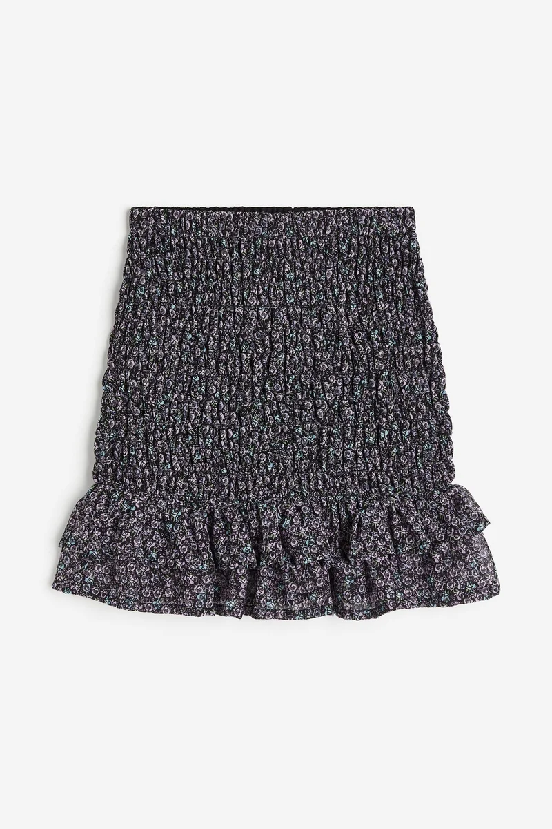 H&M Smocked chiffon skirt