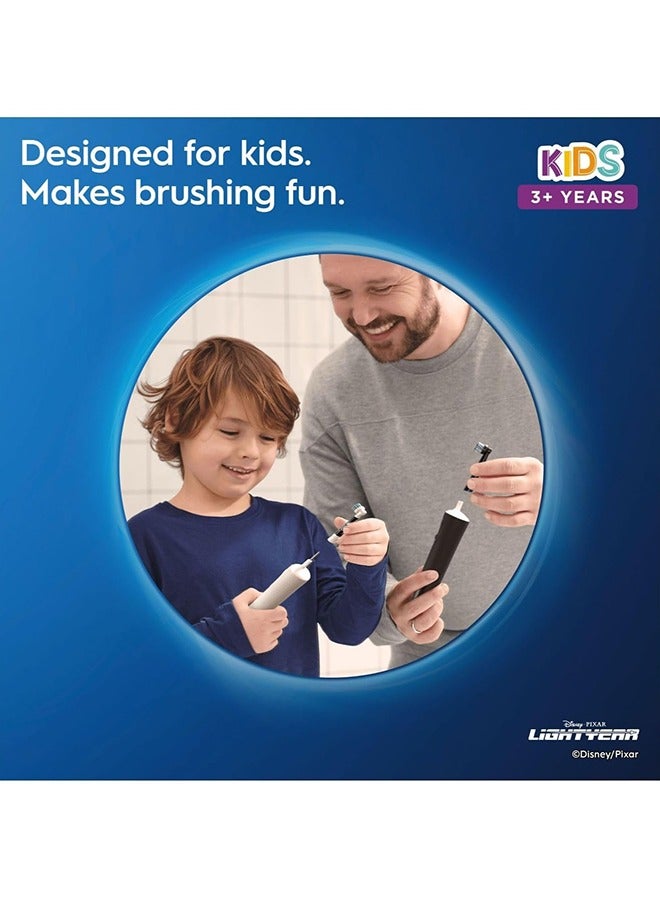 Oral-B Lightyear Kids Electric Toothbrush For Ages 3+, White - Image 2