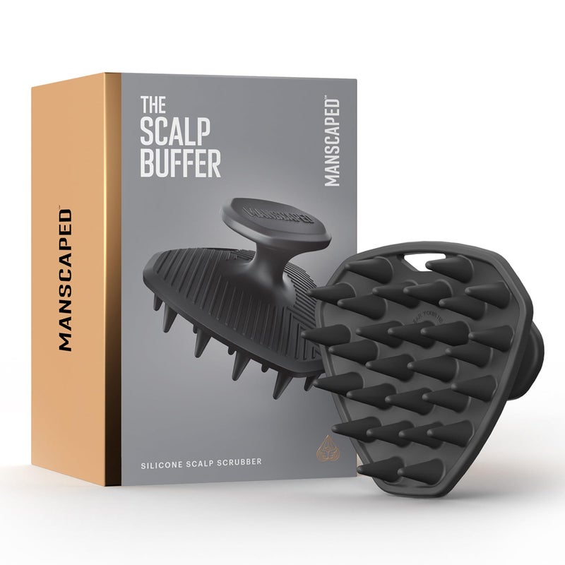 MANSCAPED The Scalp Buffer Mens Silicone Head Scrubber Premium Cleansing Exfoliating Hair Brush Ergonomic Handheld Design for Gentle Scalp Massage 1Pack - Image 2