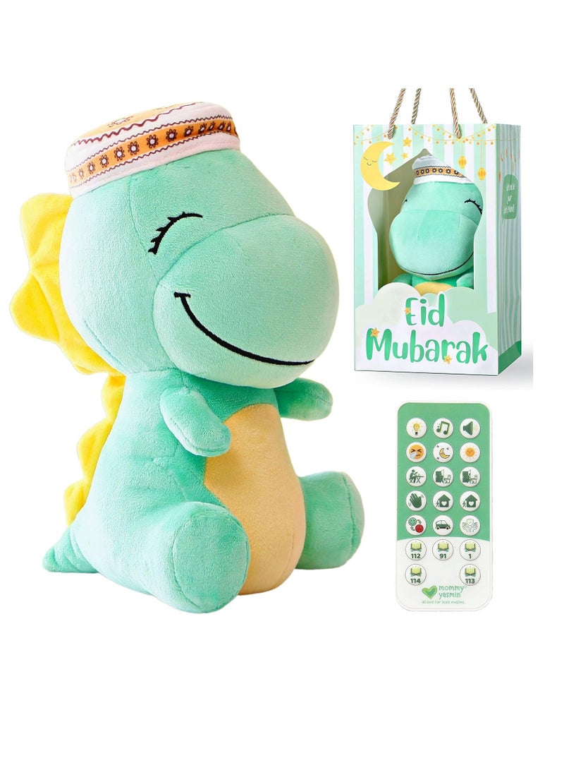Mommy Yasmin Mommy Yasmin - Soothe & Talking Dinosaur | Ramadan & Eid Gift Surprise | Interactive & Soothing Toy | Customized Gift Bag | Sensory & Relaxing | Remote | for Baby & Toddlers & Kids  - Image 1