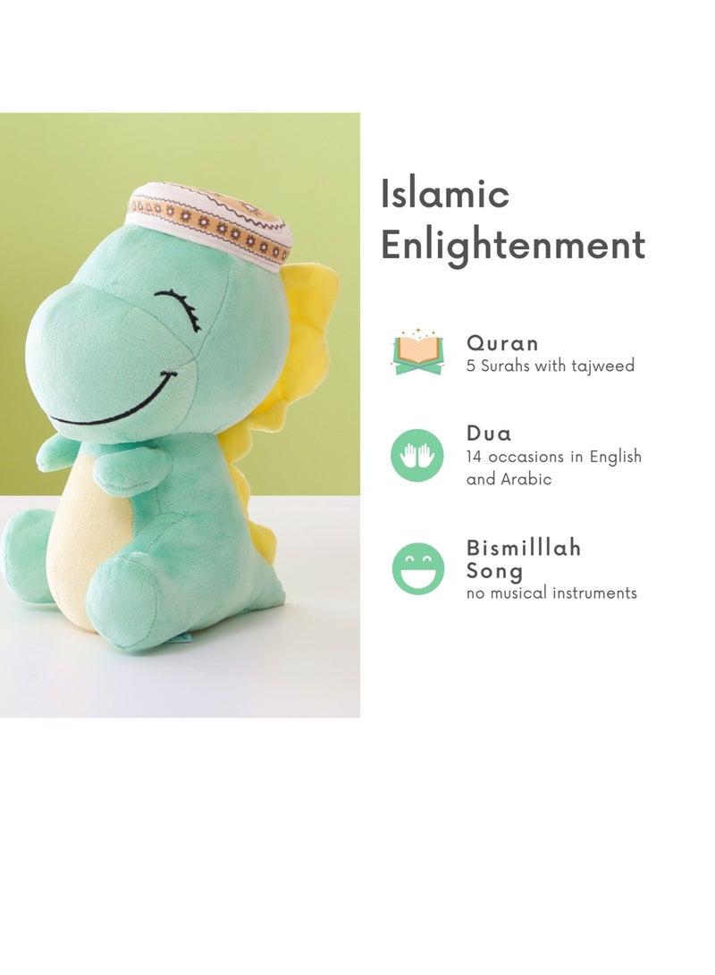 Mommy Yasmin Mommy Yasmin - Soothe & Talking Dinosaur | Ramadan & Eid Gift Surprise | Interactive & Soothing Toy | Customized Gift Bag | Sensory & Relaxing | Remote | for Baby & Toddlers & Kids  - Image 5