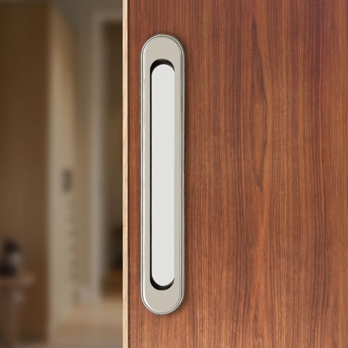 VOLO Satin Finish Conceal Handle - Durable Sliding Door Handle for Cabinets, Wardrobes, and Room Doors for Home, Office, and Hospital Settings (Model: Conceal 25) - Pack of 2 Pieces - Image 1