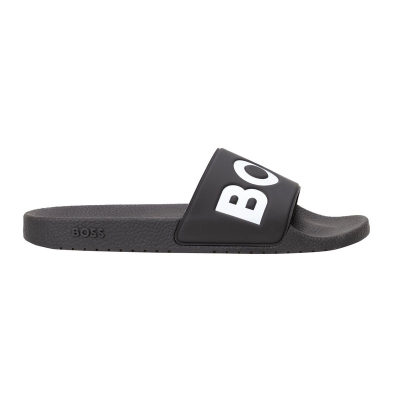 BOSS, Aryeh Slide Sandals, Dark Black, 8 - Image 1