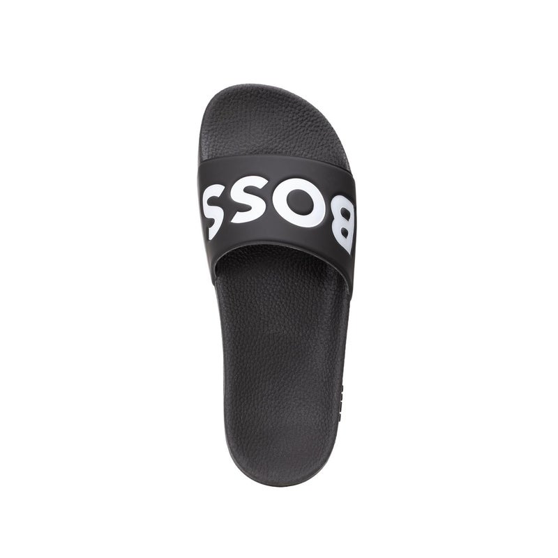 BOSS, Aryeh Slide Sandals, Dark Black, 8 - Image 2