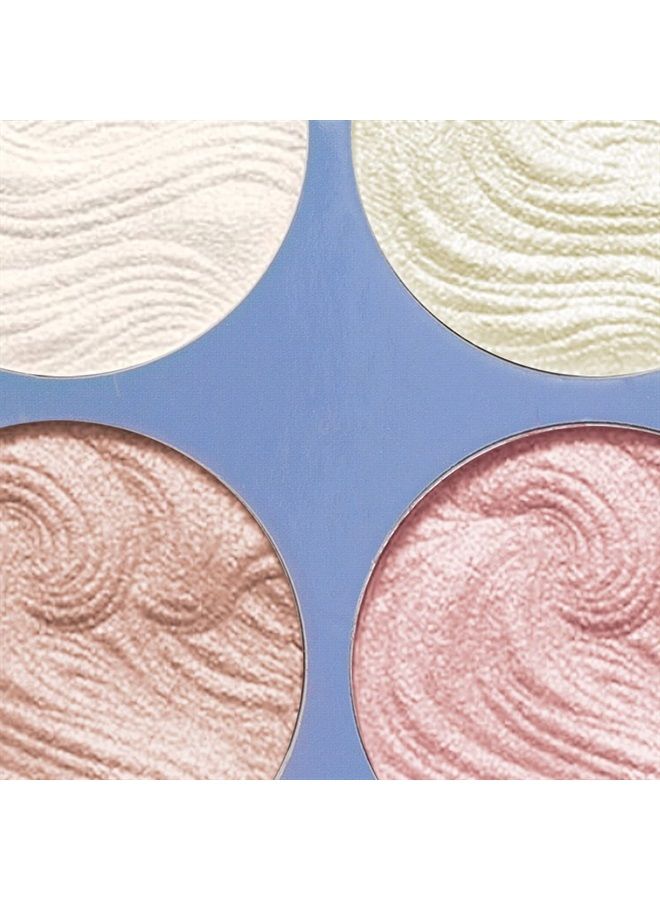 Boobeen Highlighter Makeup Highlighter Palette Powder Shimmer Highlighter Makeup Facial Illuminator Bronzer Palette Waterproof Long Lasting - Image 4