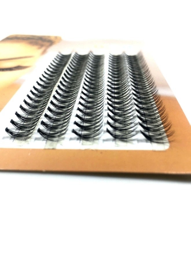 Dense Eyelashes, 5 Rows Pack, European Style Individual Lash Extensions, 10-14mm, Classic Matte Black, Natural Faux Mink, Easy and Convenient for Instant Big Eye Effect - Image 2