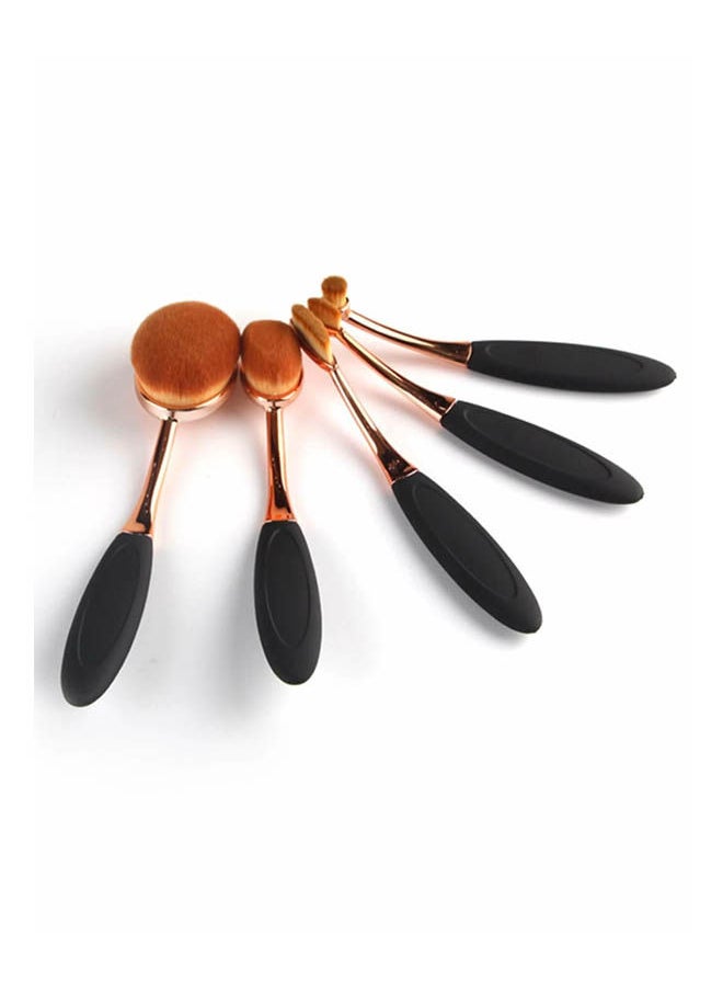 Shein - Oval Makeup Brush Set 5Pcs - Image 1