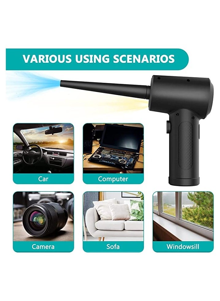 Generic Cordless Electric Air Duster, 51000 RPM Portable Air Blower 6000mAh Compressed Air Duster with 5 nozzle attachments Alternative to Air Can Gas Cleaning for Keyboard Laptop Clean  - Image 5