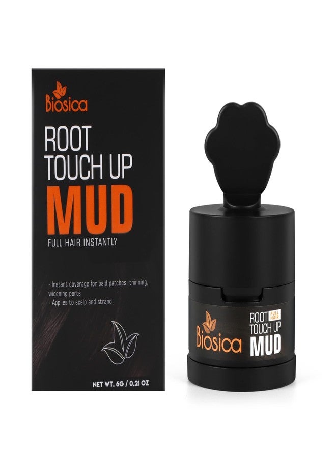 Biosica Root Touch Up Powder - Instant Root Concealer for Gray Hair & Thinning Areas - Water & Sweat Resistant Hair Filler - Natural-Looking Hairline Coverage for Men & Women - Long-Lasting, Easy Application (Dark Brown) - Image 1