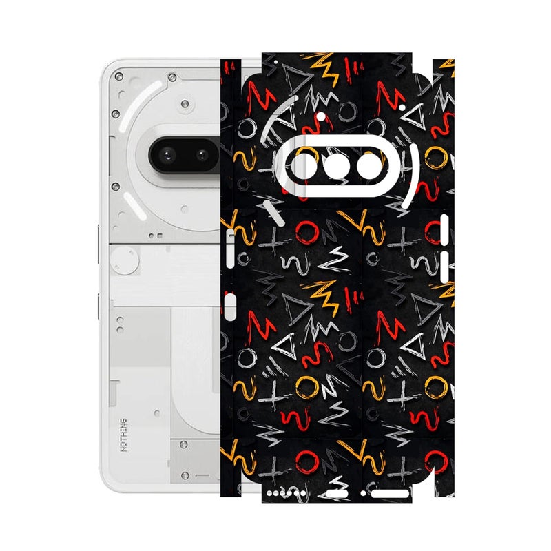 90STETHIX Mobile Skin Sticker Wrap | Compatible for Nothing Phone 3A | Scratchproof Matte Finish | Full Coverage for All Sides & Camera Protection (Design-1) (121) - Image 1