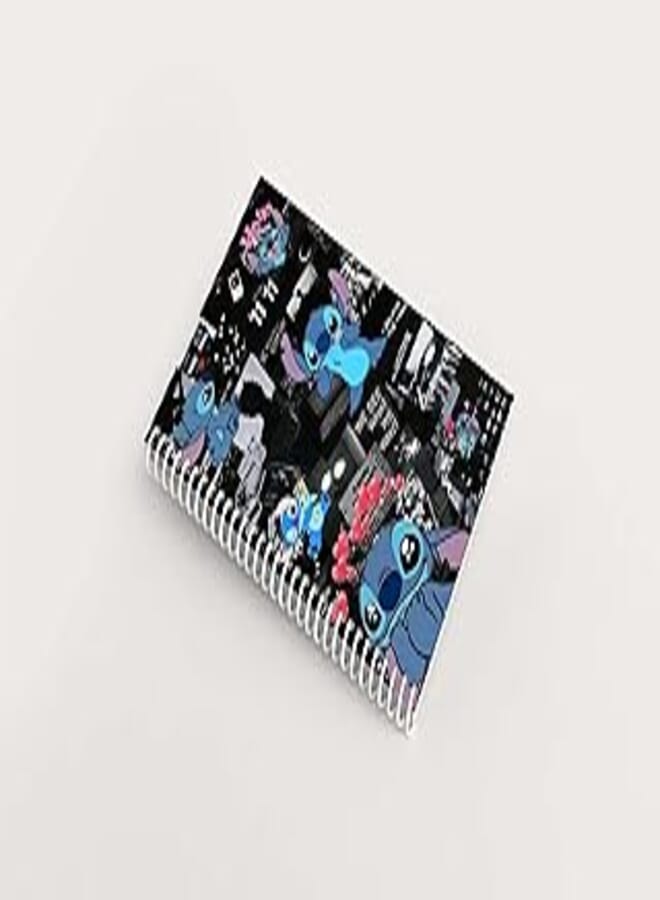 دفتر ملاحظات بتصميم فريد من نوعه، 100 صفحة، مقاس 15 × 8 بوصة - Hello Stitch (A5 (15X20))