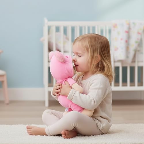 June Garden 12 Sweet Dolly Frida  Stuffed Ultra Soft Baby Bear Doll for Birth and Up  Removable Pink Outfit - Image 5