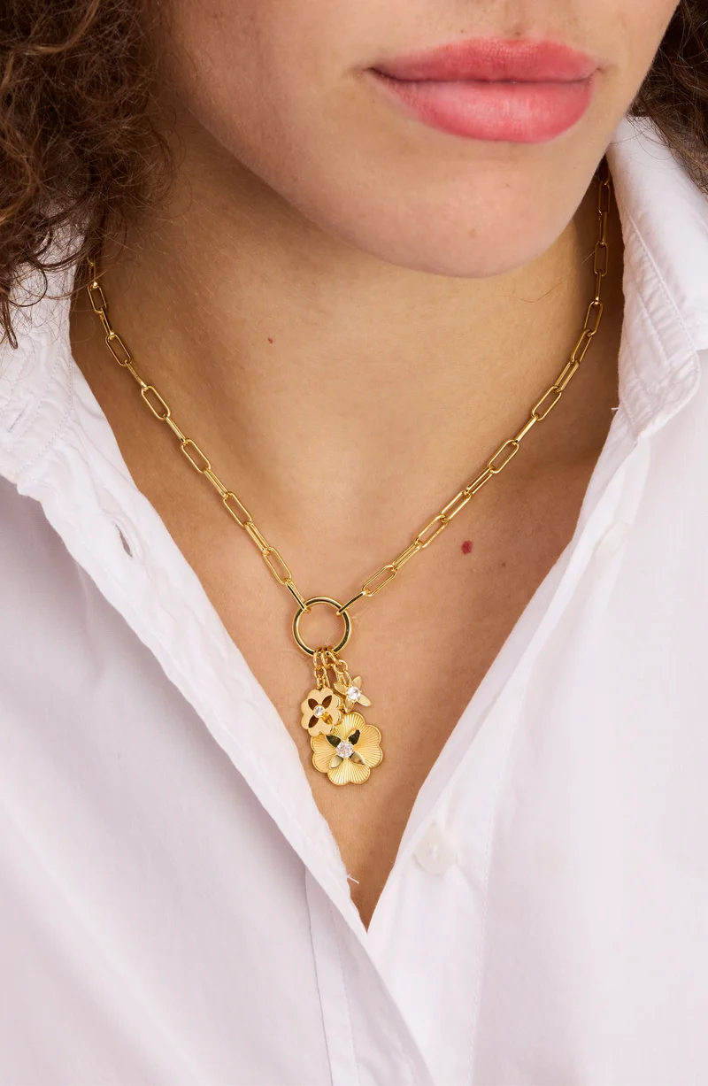 Kate Spade Heritage Bloom Charm Necklace