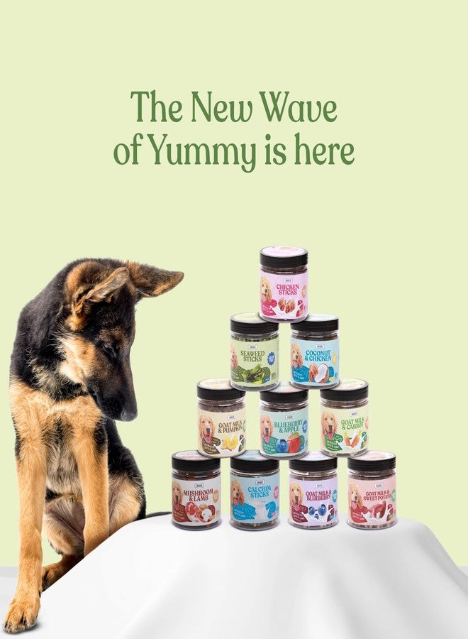 Snackers Goat Milk and Carrot Dog Treats with Jar (200g, Pack of 2) - Image 4