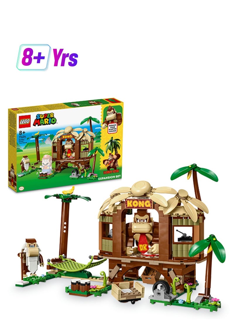 LEGO Super Mario Donkey Kong’S Tree House Expansion Set 71424 Collectible Building Toy Set Featuring 2 Buildable Characters; Gift Playset For Kids Aged 8 And Over (555 Pieces)  - Image 1