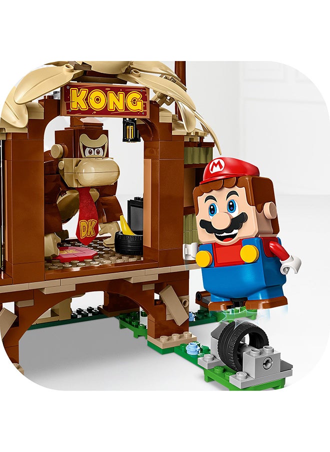 Super Mario Donkey Kong’S Tree House Expansion Set 71424 Collectible Building Toy Set Featuring 2 Buildable Characters; Gift Playset For Kids Aged 8 And Over (555 Pieces)