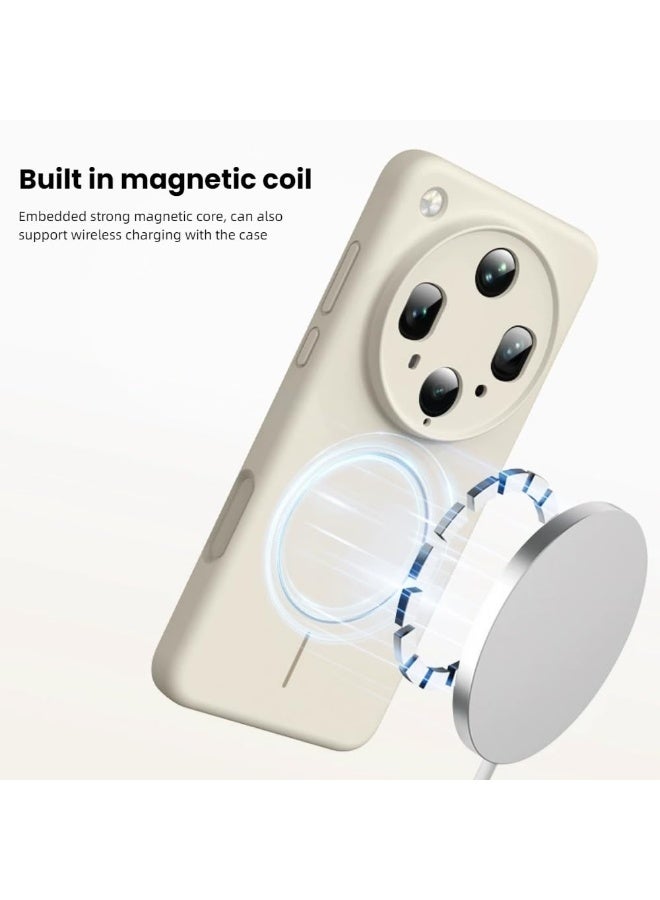 general Magnetic Case Compatible with Oppo Find X8 Ultra (2025), Supports Wireless Charging, Washable  Fingerprint-resistant Liquid Silicone Shockproof Cover - Image 3