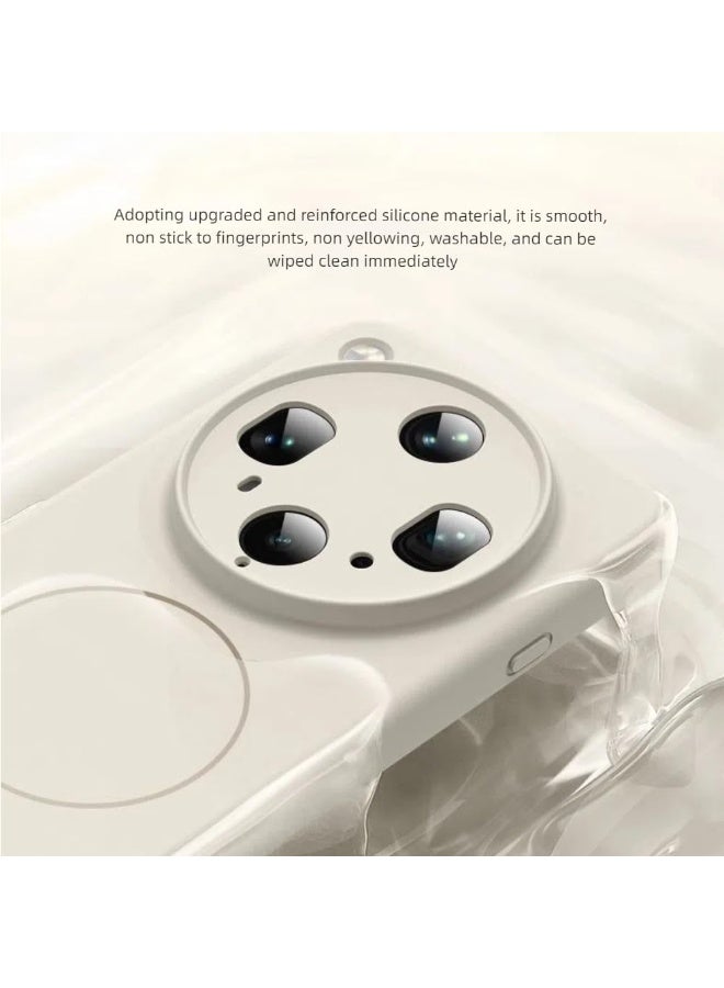 general Magnetic Case Compatible with Oppo Find X8 Ultra (2025), Supports Wireless Charging, Washable  Fingerprint-resistant Liquid Silicone Shockproof Cover - Image 5