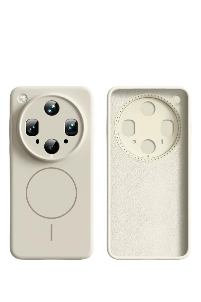 general Magnetic Case Compatible with Oppo Find X8 Ultra (2025), Supports Wireless Charging, Washable  Fingerprint-resistant Liquid Silicone Shockproof Cover - Image 1