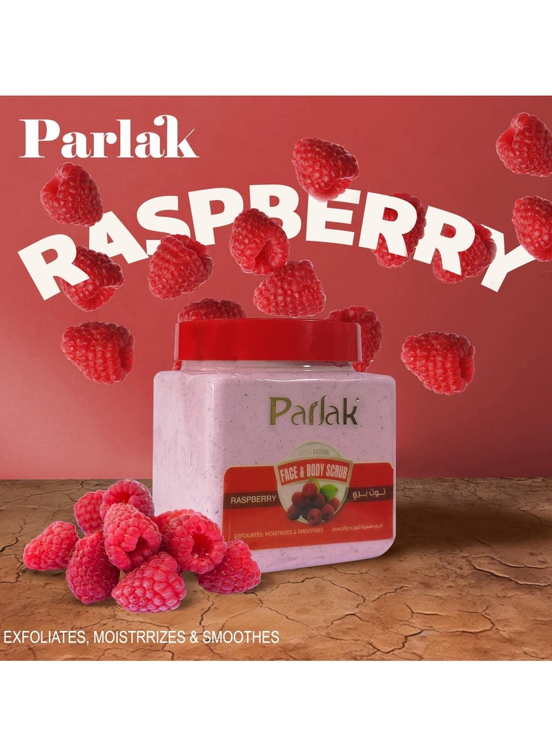 Face & Body Scrub Cream With Raspberry - 650gm