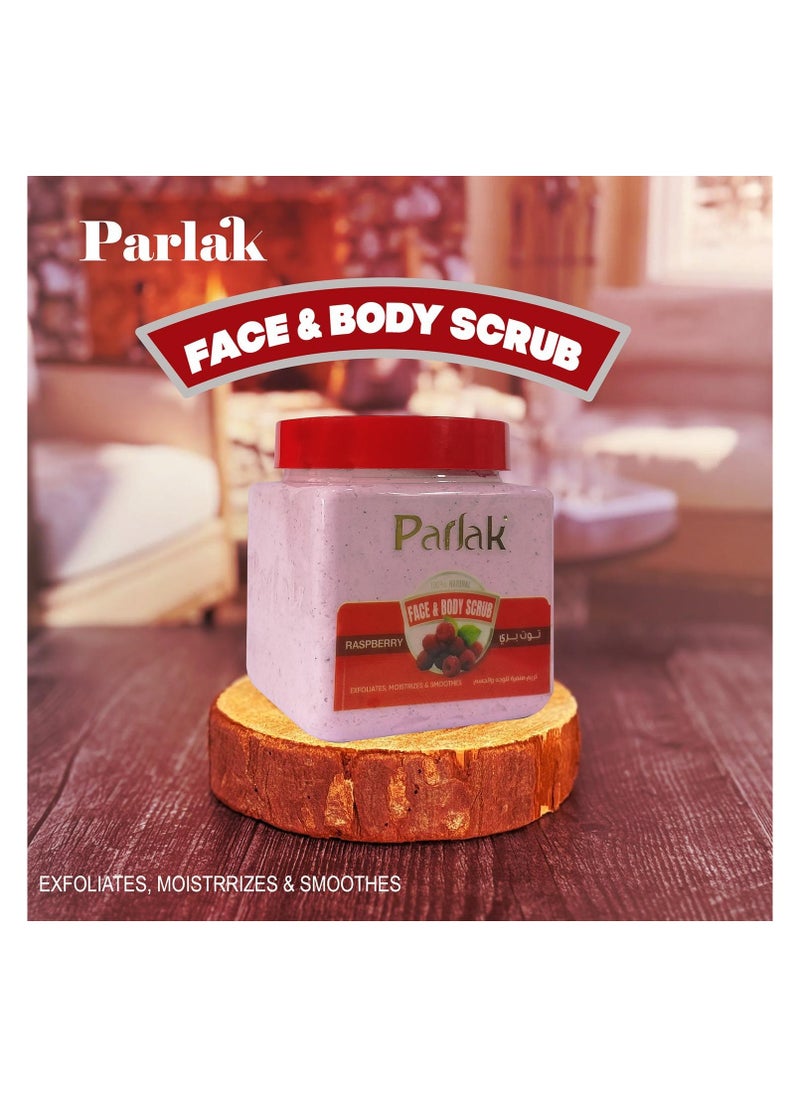Face & Body Scrub Cream With Raspberry - 650gm
