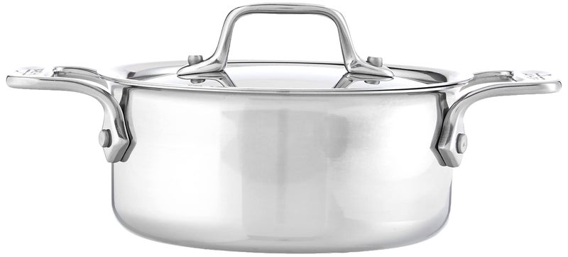 All-Clad Specialty Stainless Steel Ramekin with Lid 2 Piece Oven Broiler Safe 600F Pots and Pans, Cookware Silver - Image 2