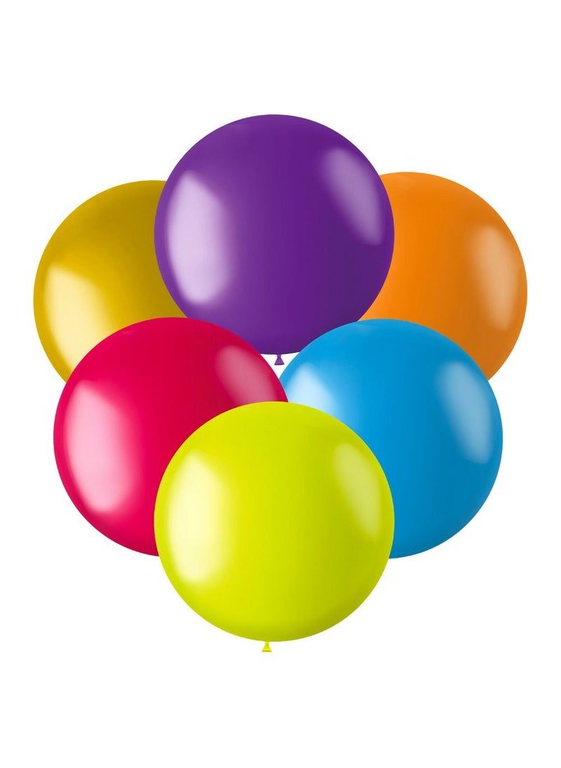 Large Metallic Balloons Color Mix 48 cm 6-pack
