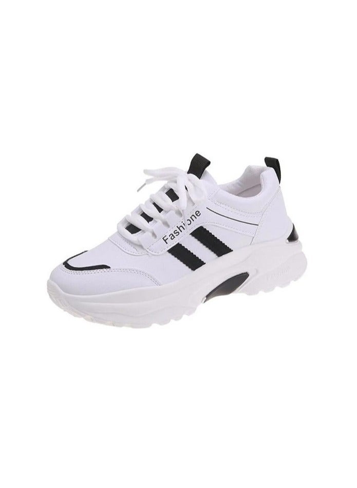 Women Sneakers casual sports shoes, lace up breathable running shoes