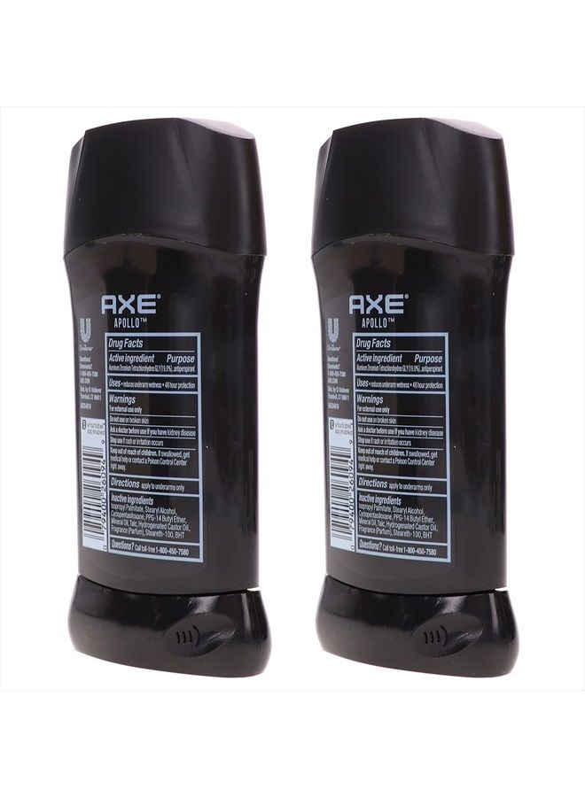 Axe مزيل العرق على شكل عصا للرجال، أبولو 2.7 أونصة عبوة من 2 - Image 5