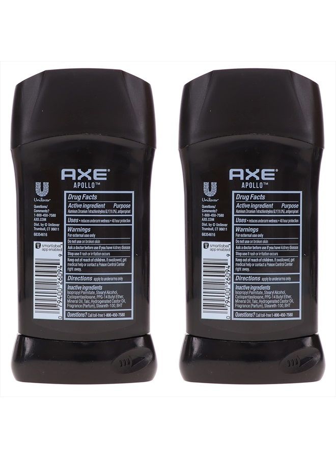 Axe مزيل العرق على شكل عصا للرجال، أبولو 2.7 أونصة عبوة من 2 - Image 4