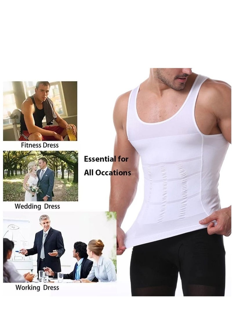 SLIM'N LIFT Set of 4 Pieces of Elastic Compression Garments to Tighten and Tone the Abdomen and Back Area, White Color  - Image 3