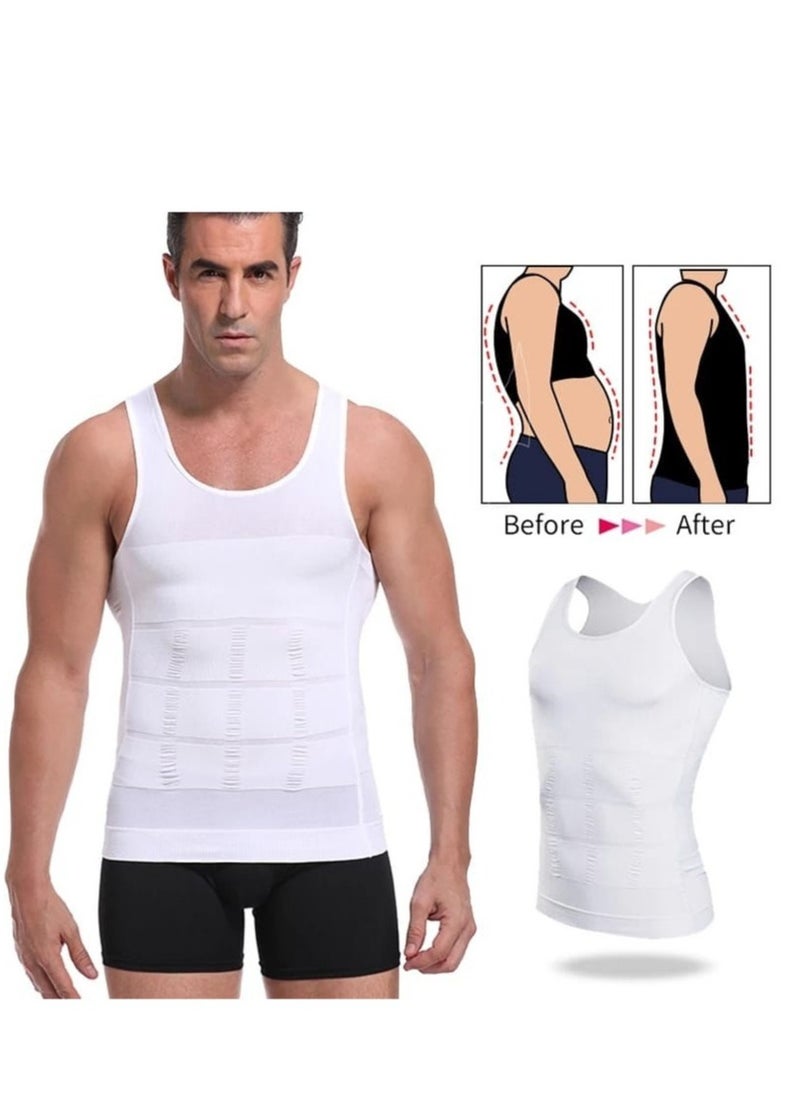 SLIM'N LIFT Set of 4 Pieces of Elastic Compression Garments to Tighten and Tone the Abdomen and Back Area, White Color  - Image 4