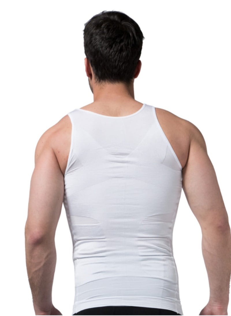 SLIM'N LIFT Set of 4 Pieces of Elastic Compression Garments to Tighten and Tone the Abdomen and Back Area, White Color  - Image 5