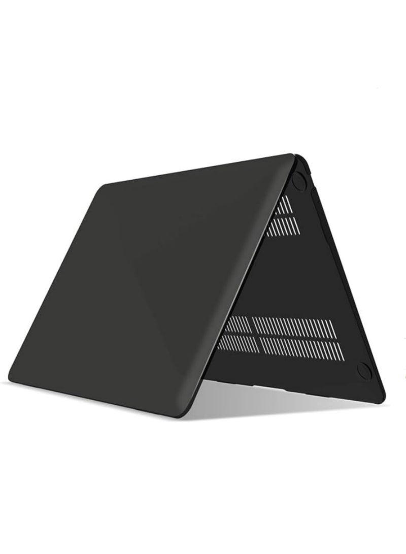 1Pcs For MacBook Air 13 inch Case M1 A2337 A2179 A1932, Protective Hard Shell Cover Compatible for MacBook Air M1 Case 13.3 inch 2021 2020 2019 2018 Retina Touch ID (Black) - Image 5