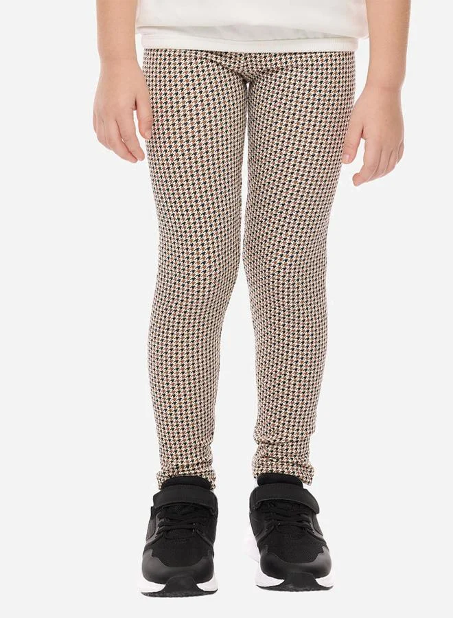 victor and jane Embroidered Round Neck Sweatshirt & Printed Leggings Set by Styli