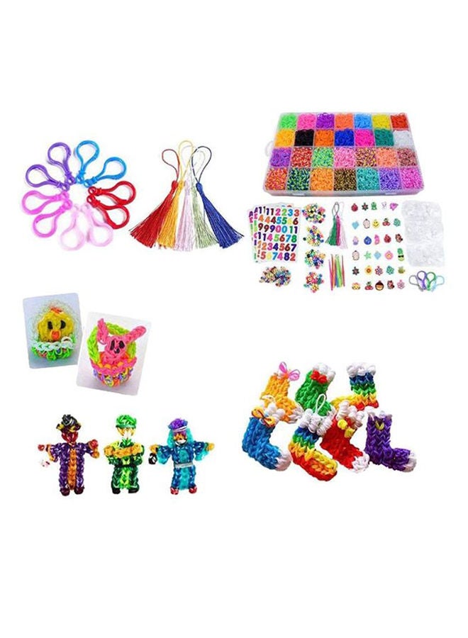 NIBEMINENT 1646-Piece Mega Refill Bracelet Making Kit In 28 Bright Colors Portable - Image 2