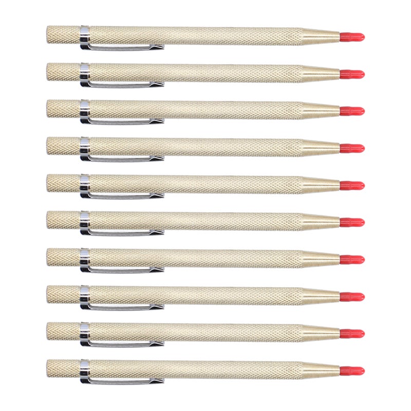 10Pcs Aluminum Etching Pens Tungsten Carbide Tip Scriber Marking Tool for Ceramics Glass MetalGold - Image 3