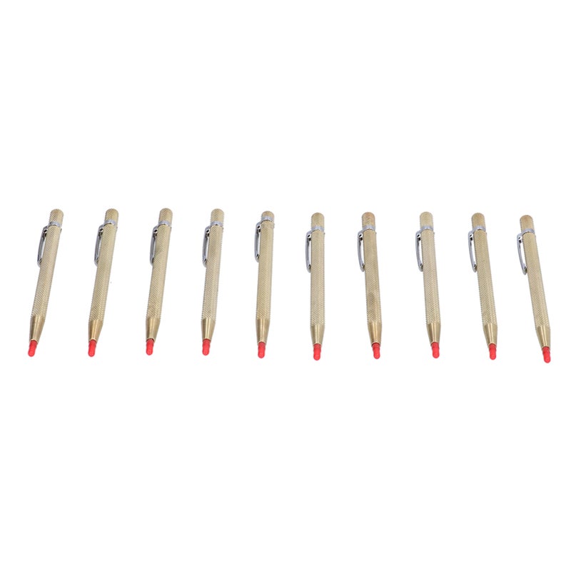 10Pcs Aluminum Etching Pens Tungsten Carbide Tip Scriber Marking Tool for Ceramics Glass MetalGold - Image 2