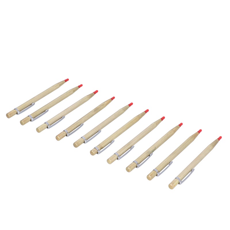 10Pcs Aluminum Etching Pens Tungsten Carbide Tip Scriber Marking Tool for Ceramics Glass MetalGold - Image 5