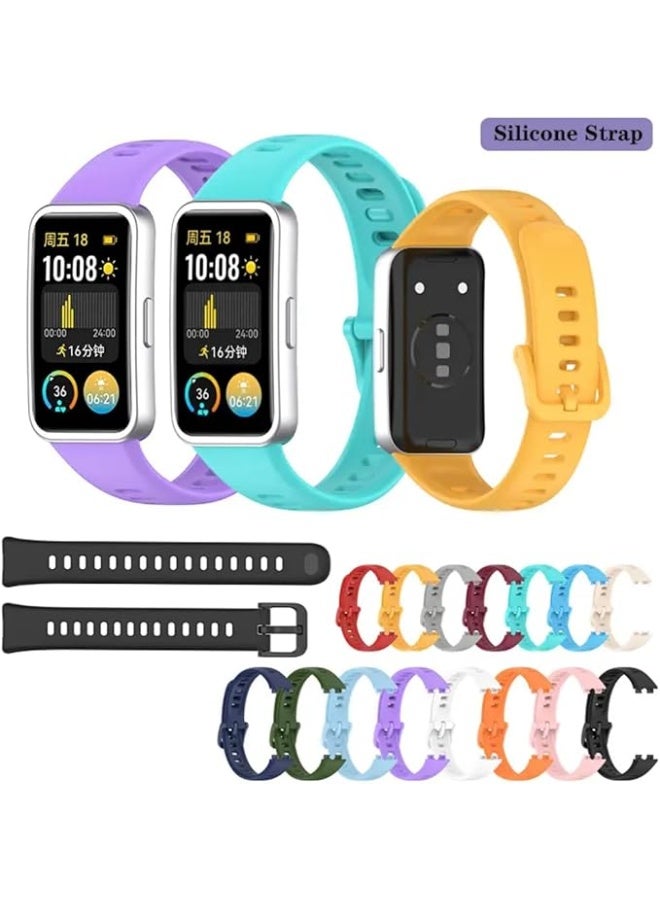Compatible with Honor Band 10 Silicone Strap Waterproof Breathable Sport Band 10 Strap for Women Men. - Image 4